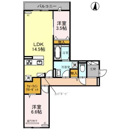 針中野駅 徒歩8分 3階の物件間取画像